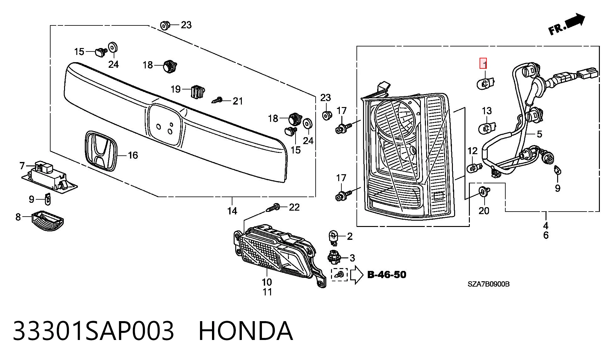 33301SAP003 Honda 
