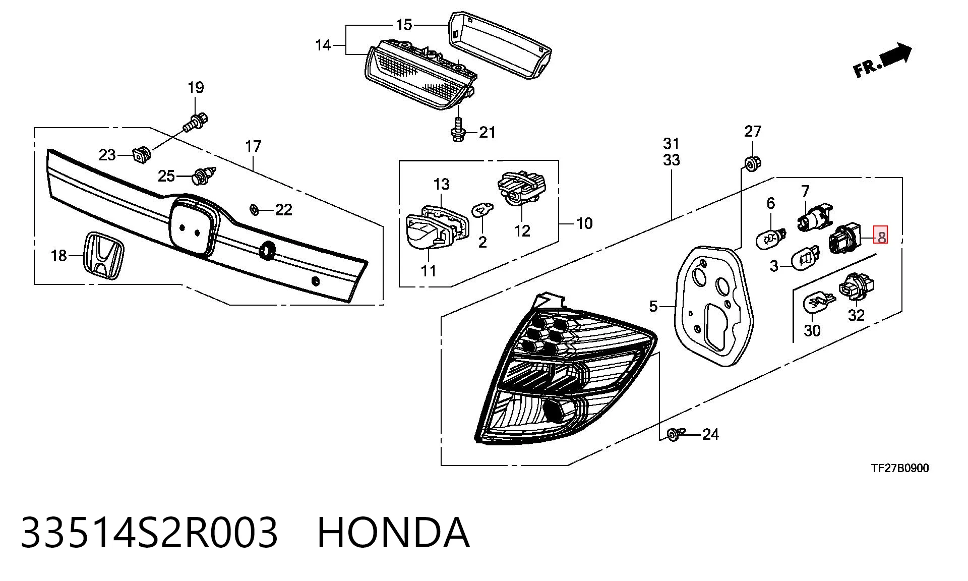 33514S2R003 Honda 