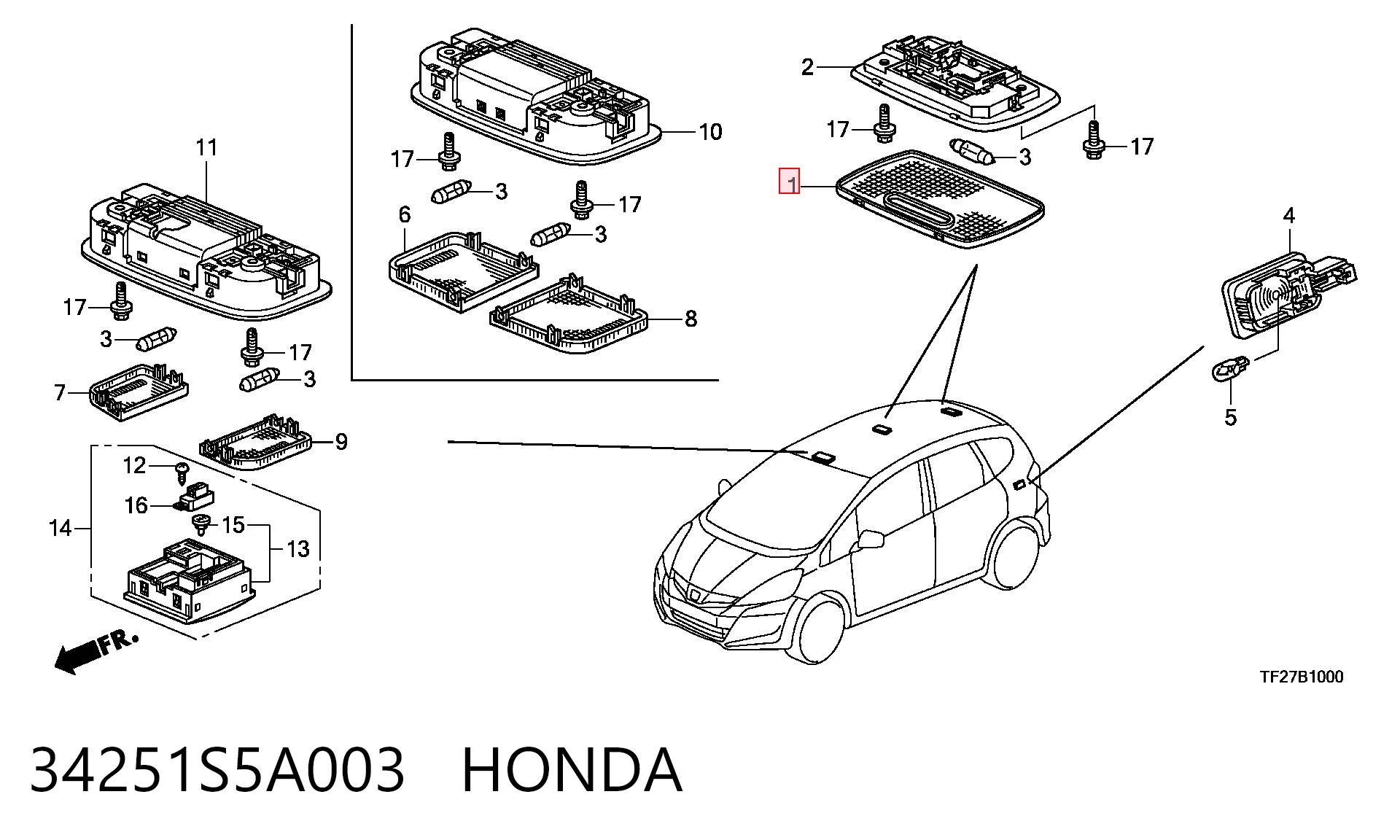 34251S5A003 Honda 