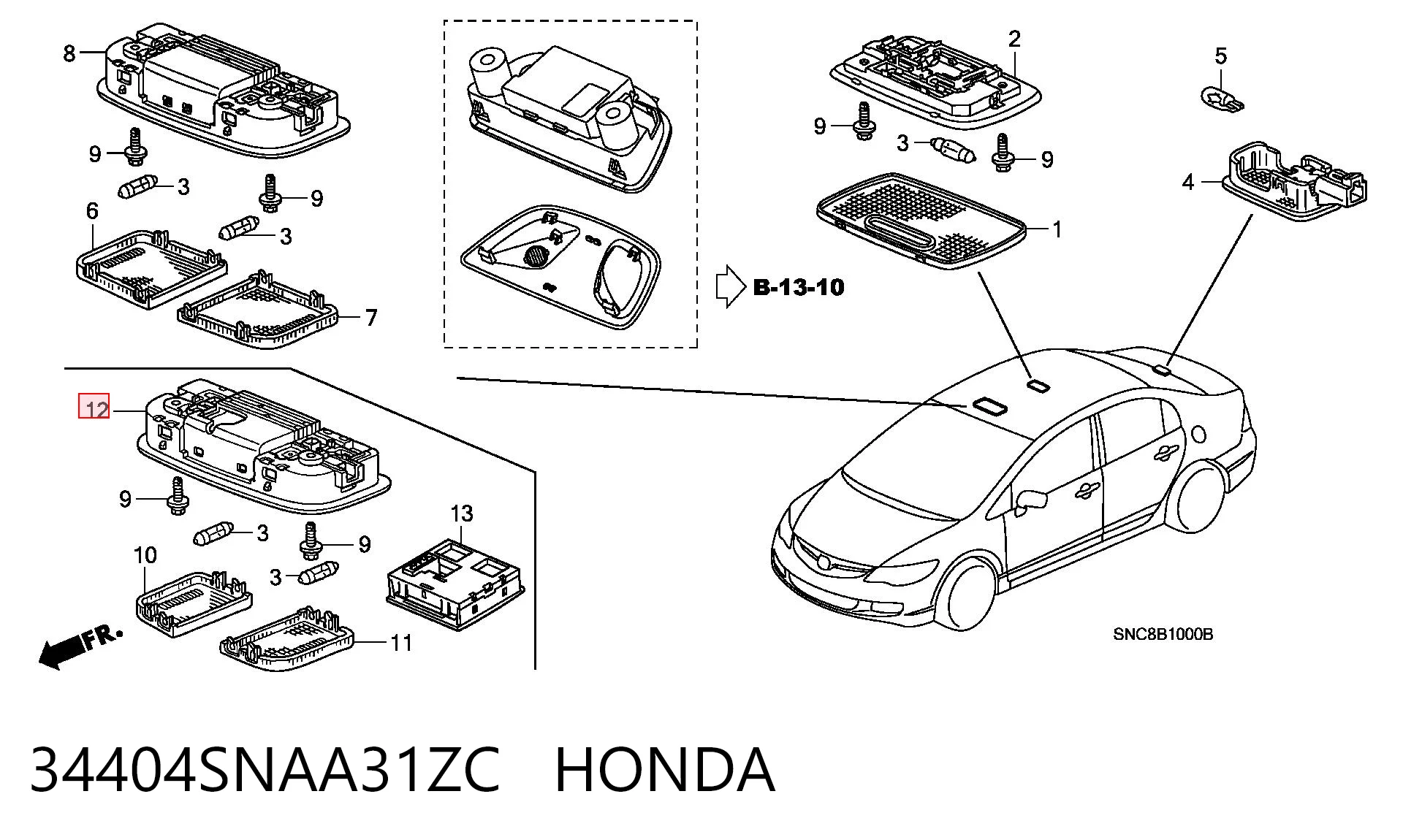 34404SNAA31ZC Honda 