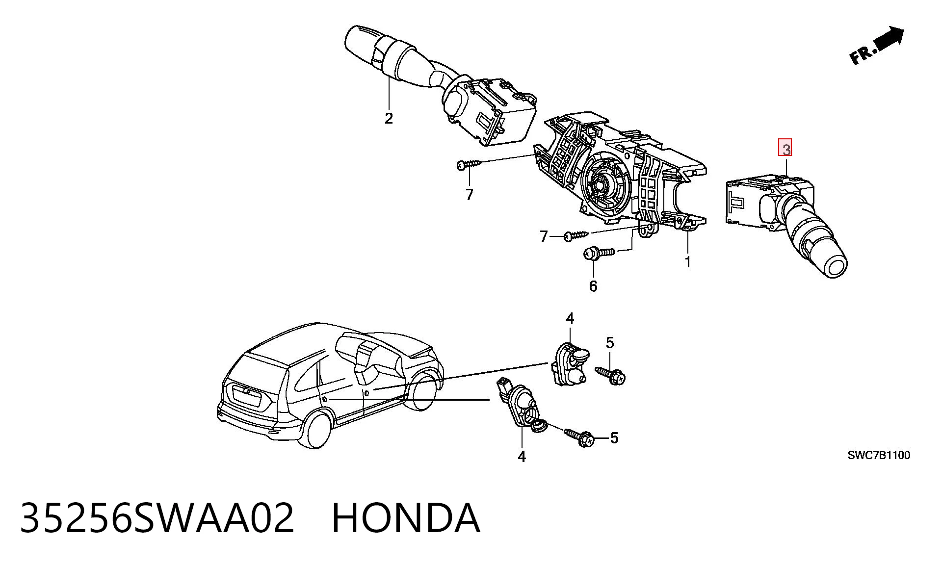 35256SWAA02 Honda Внутрисалонный фильтр