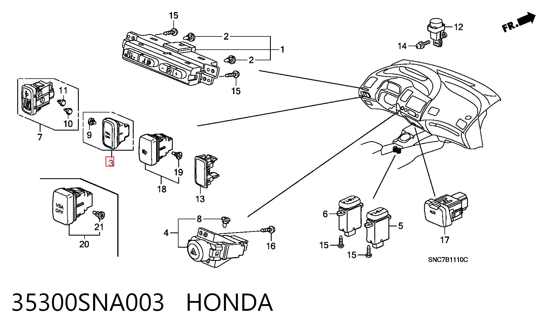 35300SNA003 Honda 