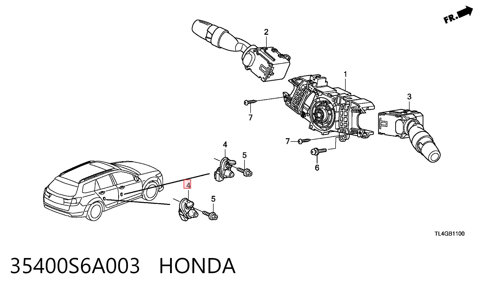 35400S6A003 Honda Стартер автомобиля