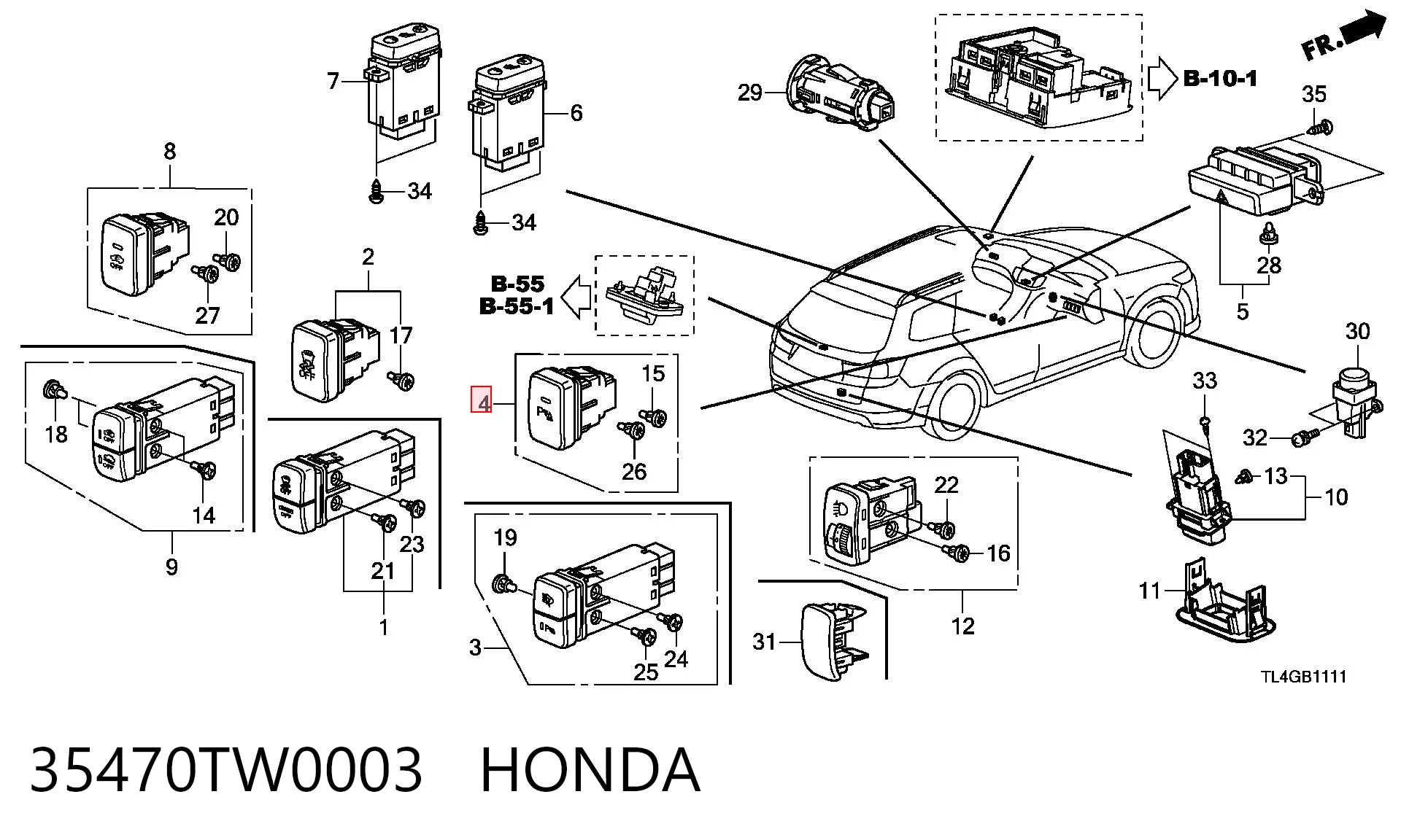 35470TW0003 Honda 