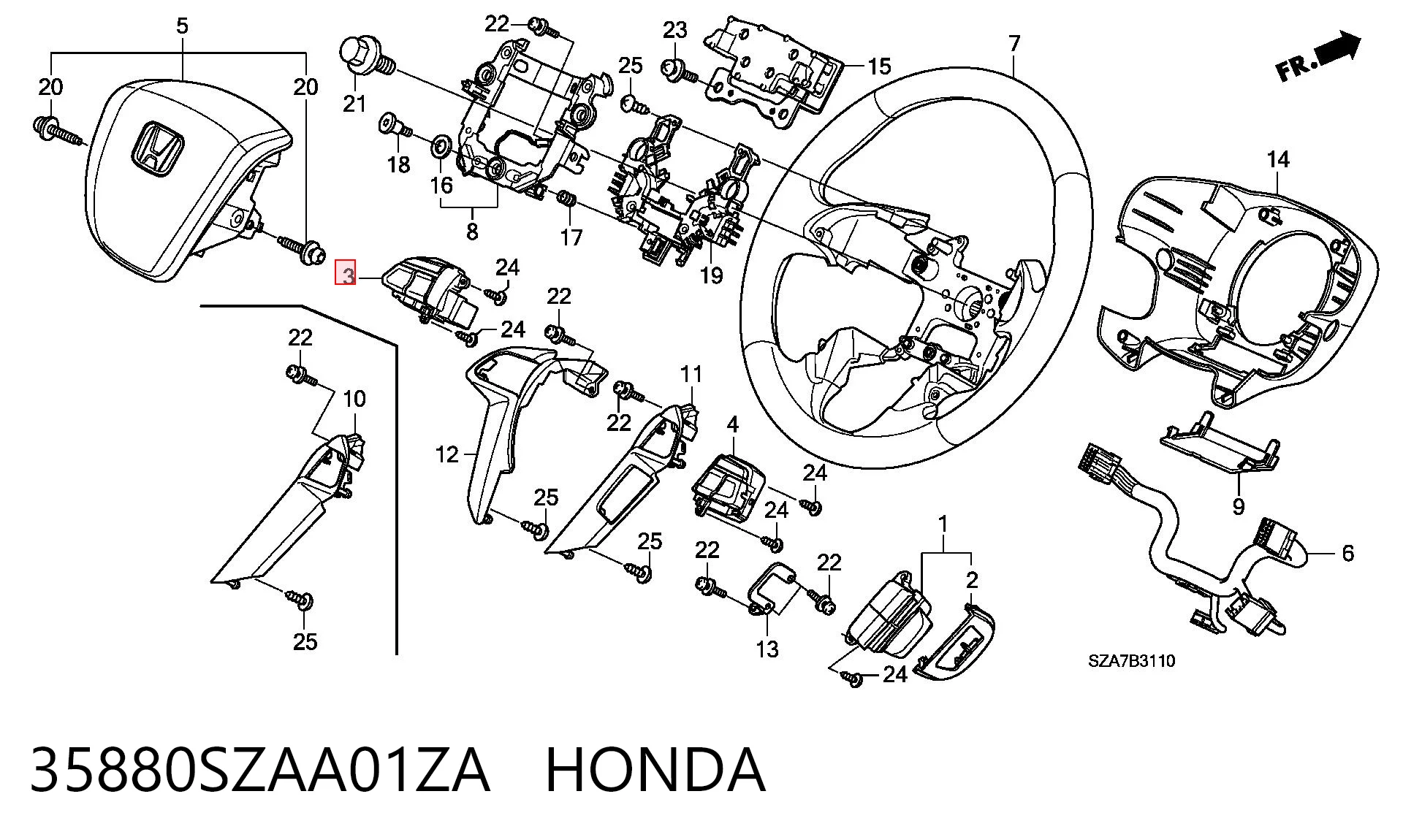 35880SZAA01ZA Honda 