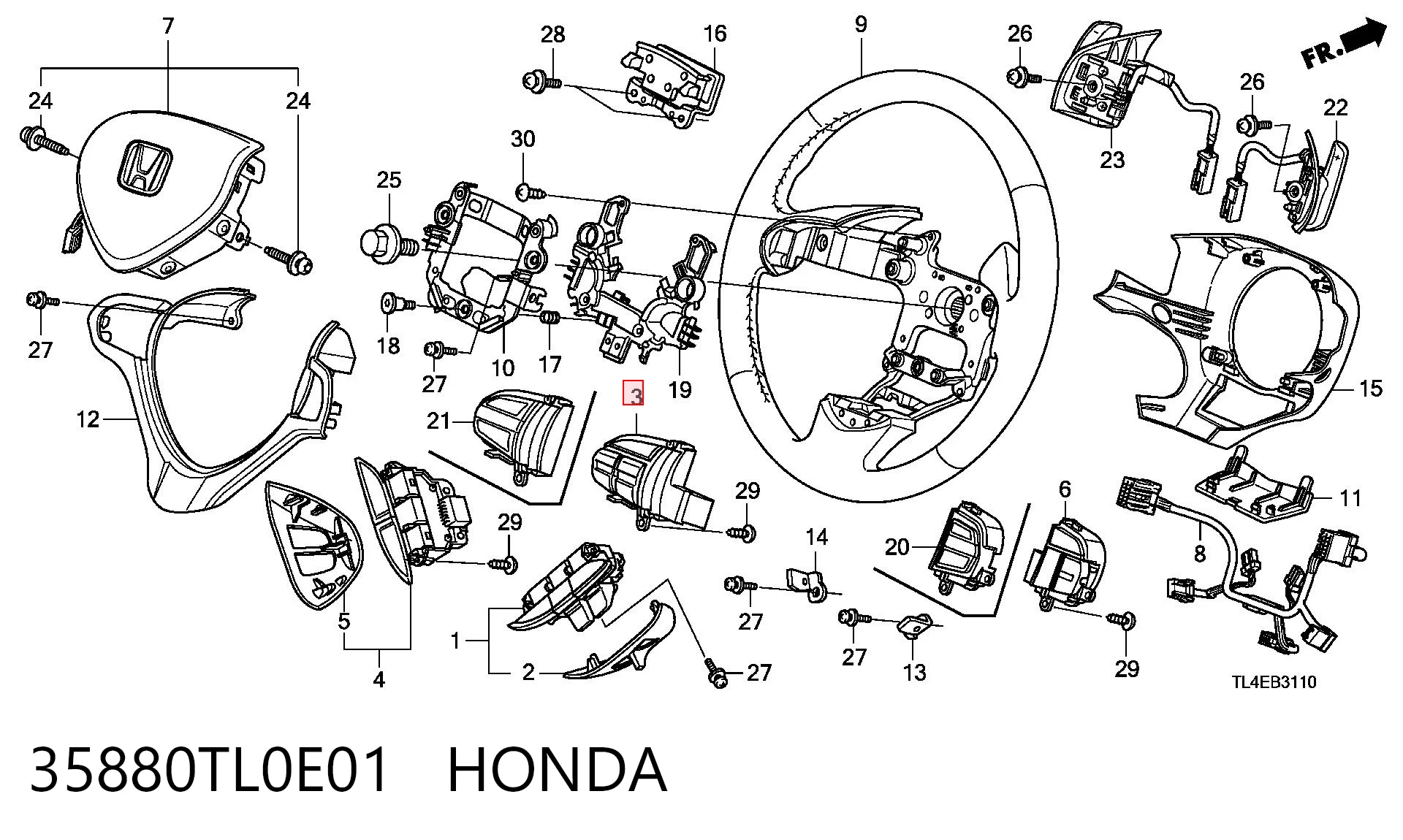 35880TL0E01 Honda 