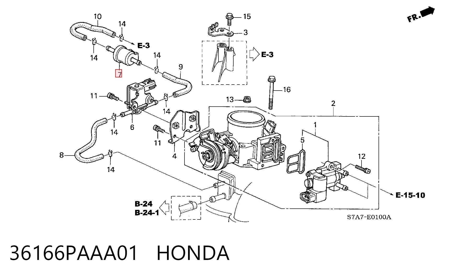 36166PAAA01 Honda 