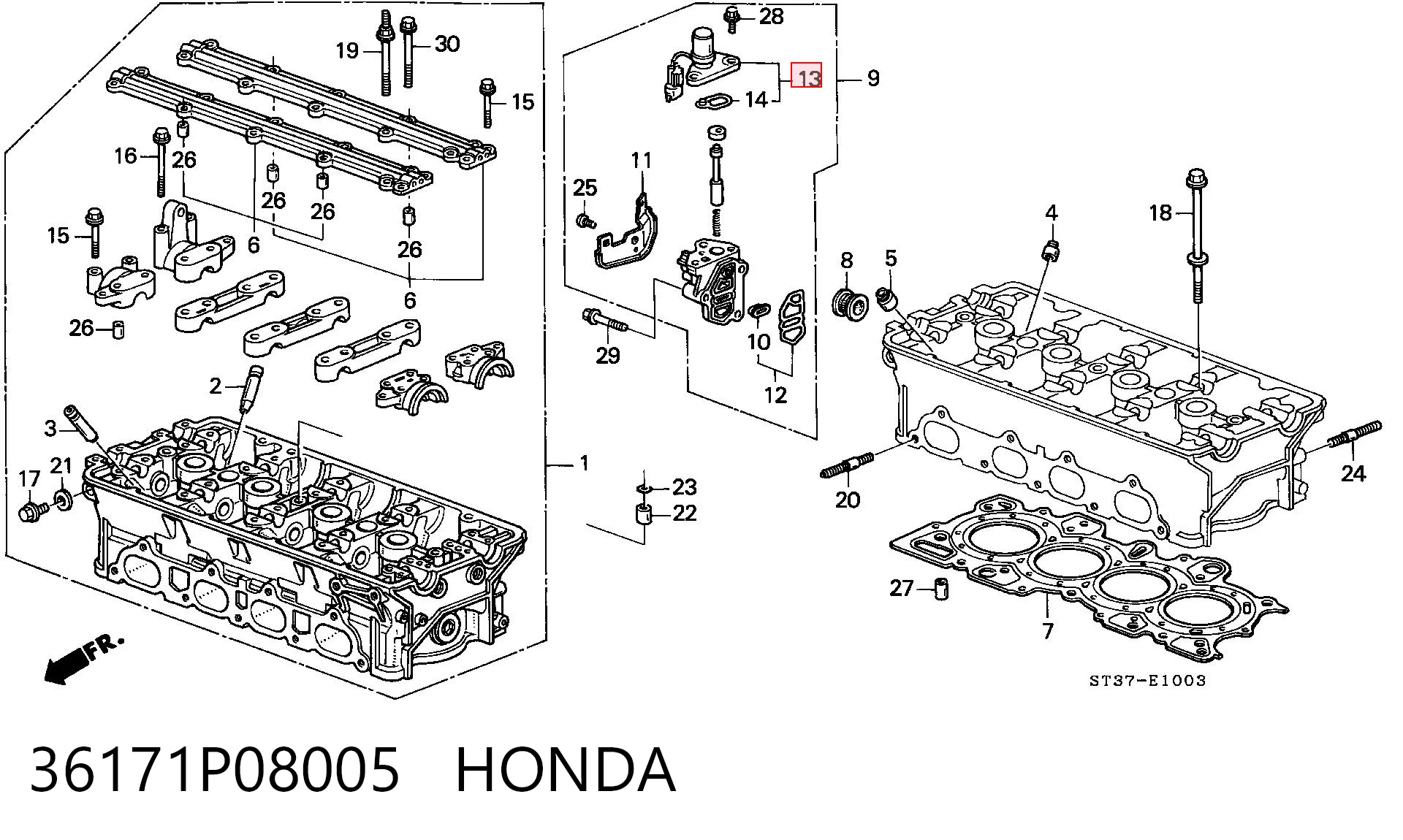  Клапан фазорегулятора Honda Civic 6