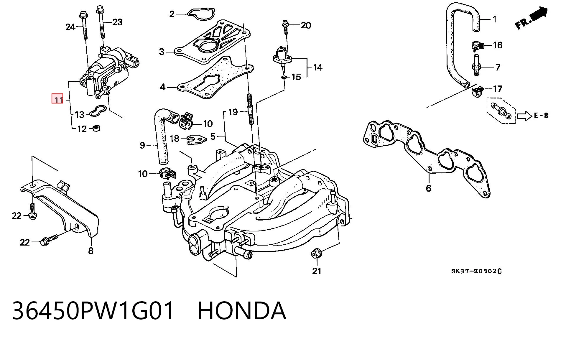 36450PW1G01 Honda Присадки топливной системы дизельных двигателей