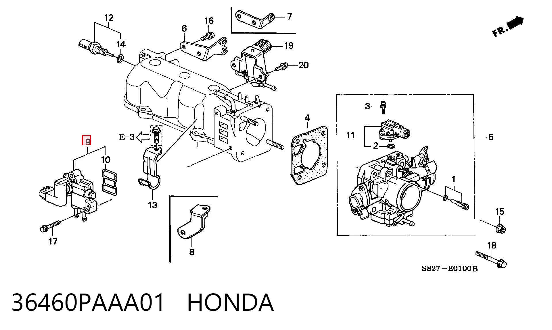 36460PAAA01 Honda 