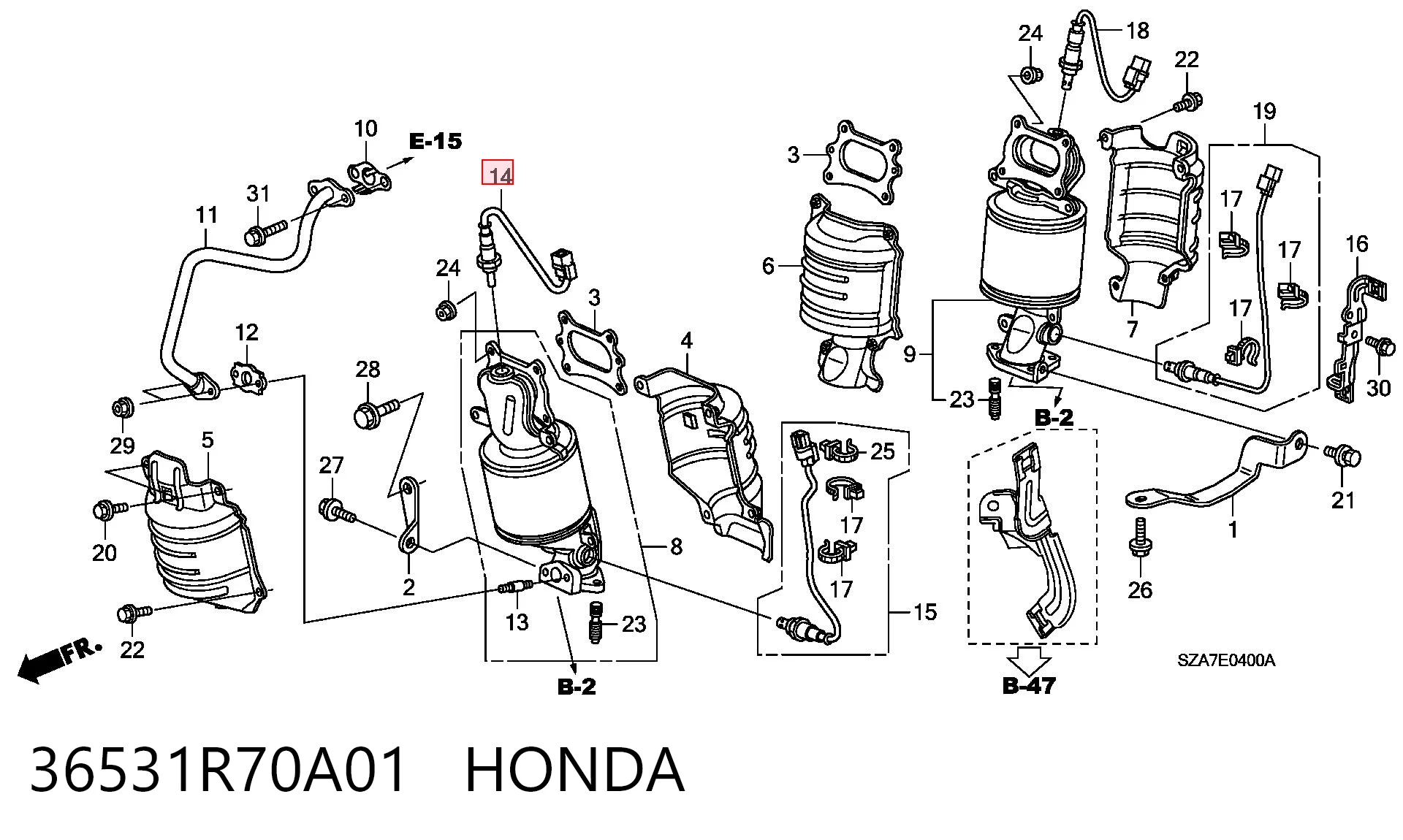 36531R70A01 Honda 