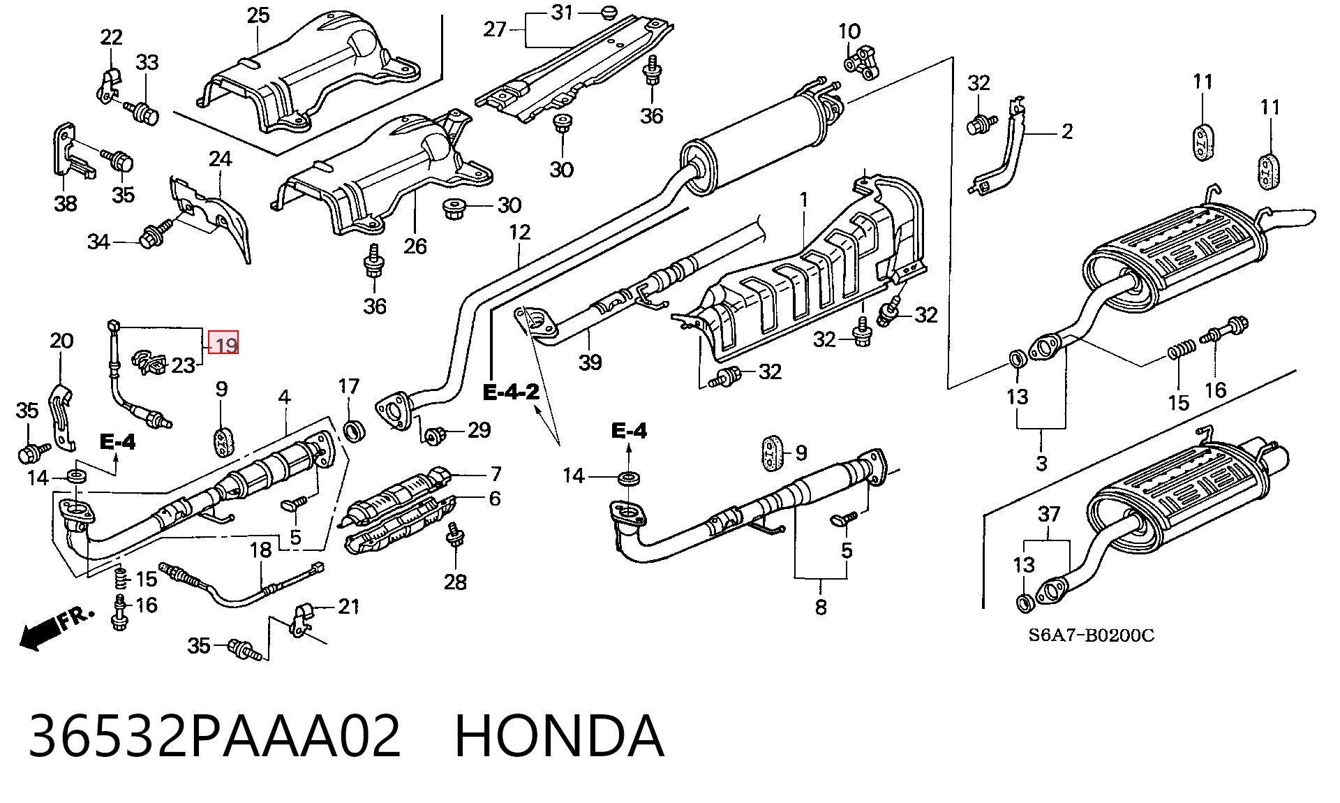 Датчик кислорода на Honda Civic VII EU, EP, EV