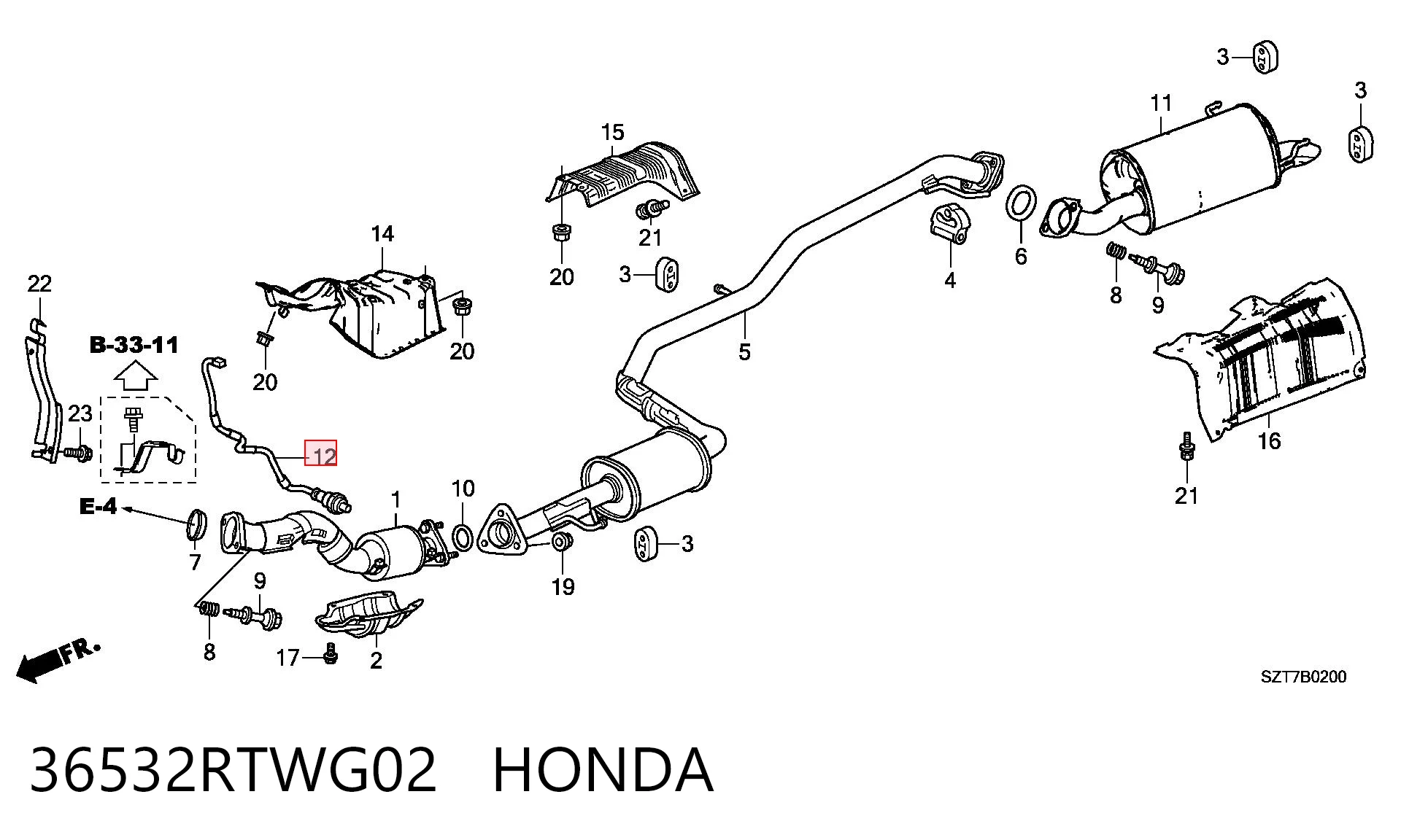 36532RTWG02 Honda 