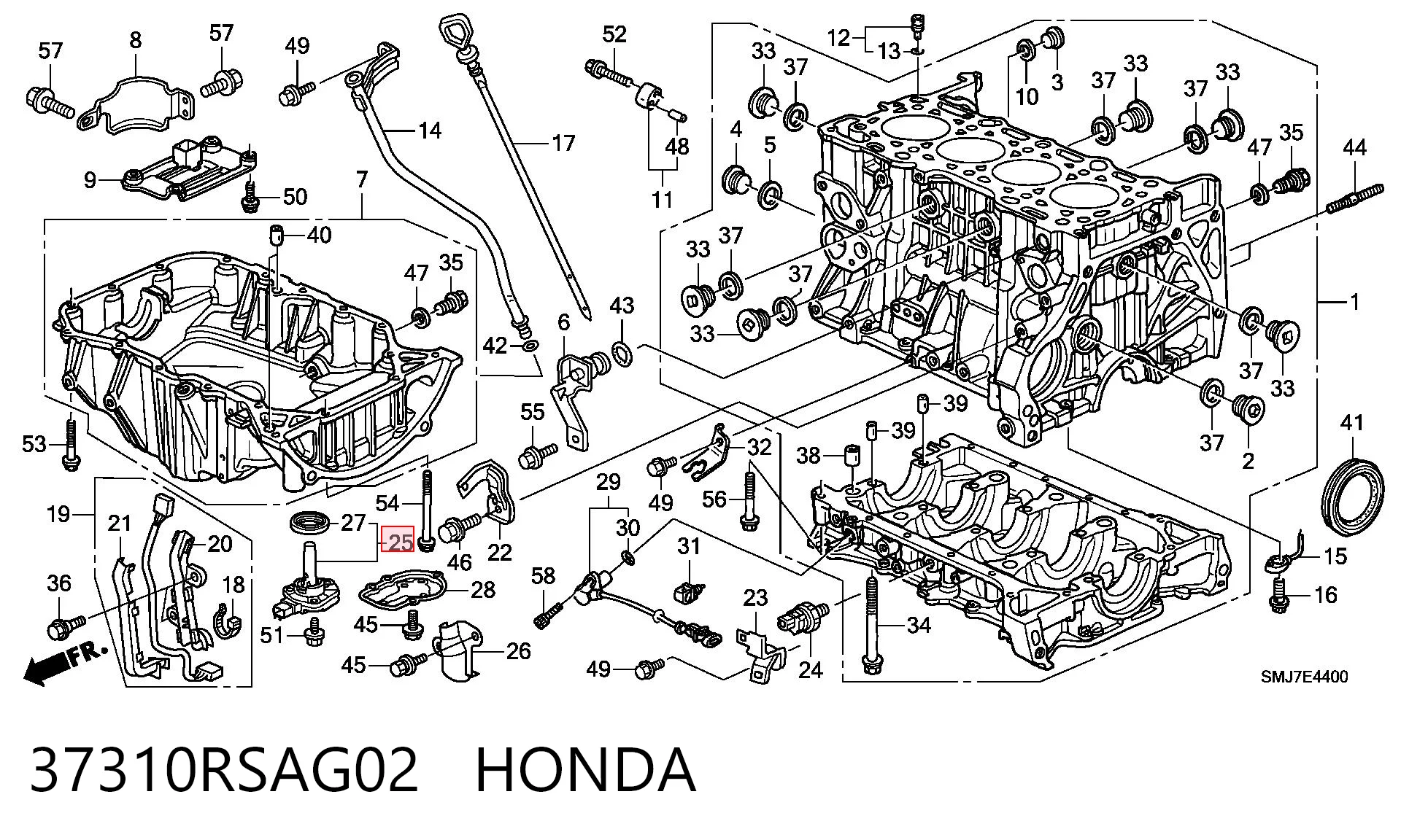 37310RSAG02 Honda Датчик уровня масла