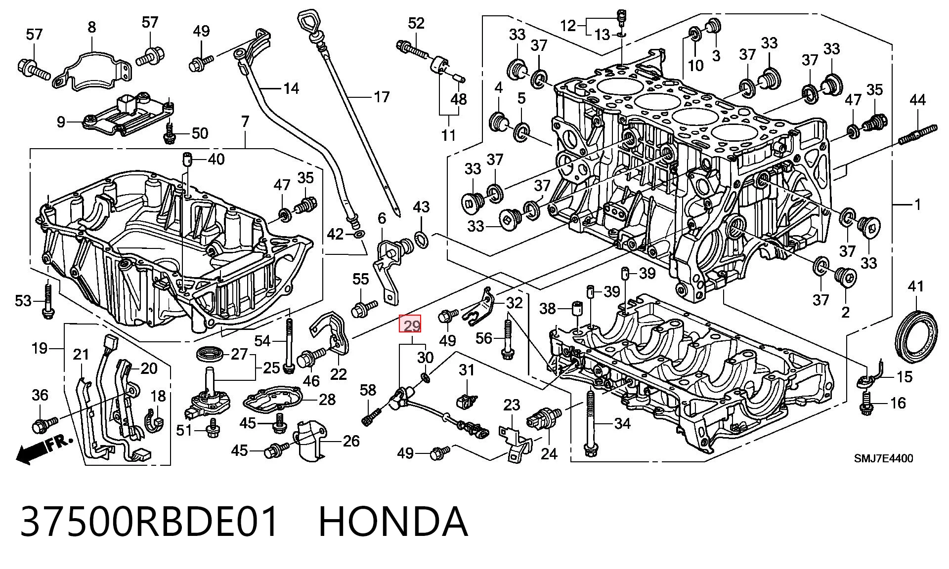 37500RBDE01 Honda ДПКВ