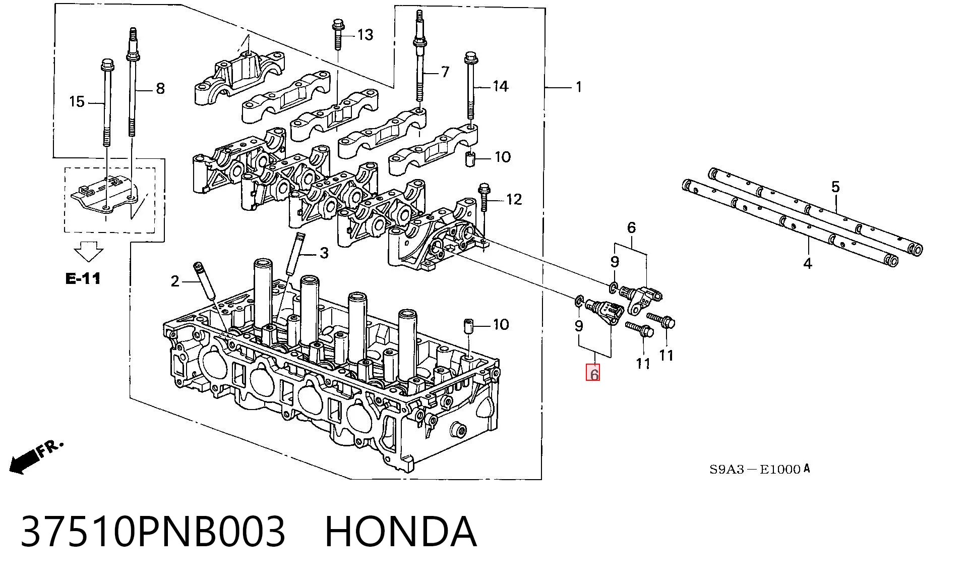 37510PNB003 Honda Датчик распределительного вала
