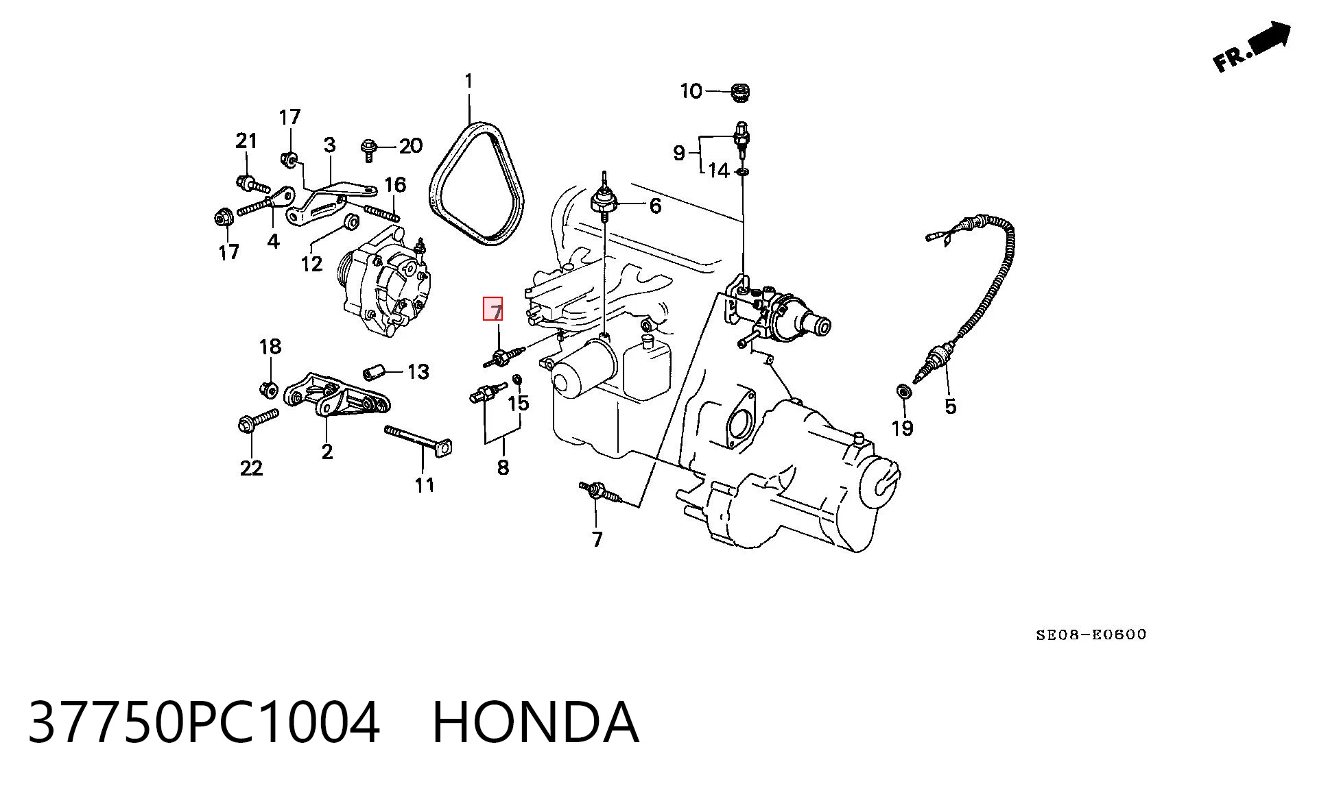 37750PC1004 Honda Термовыключатель