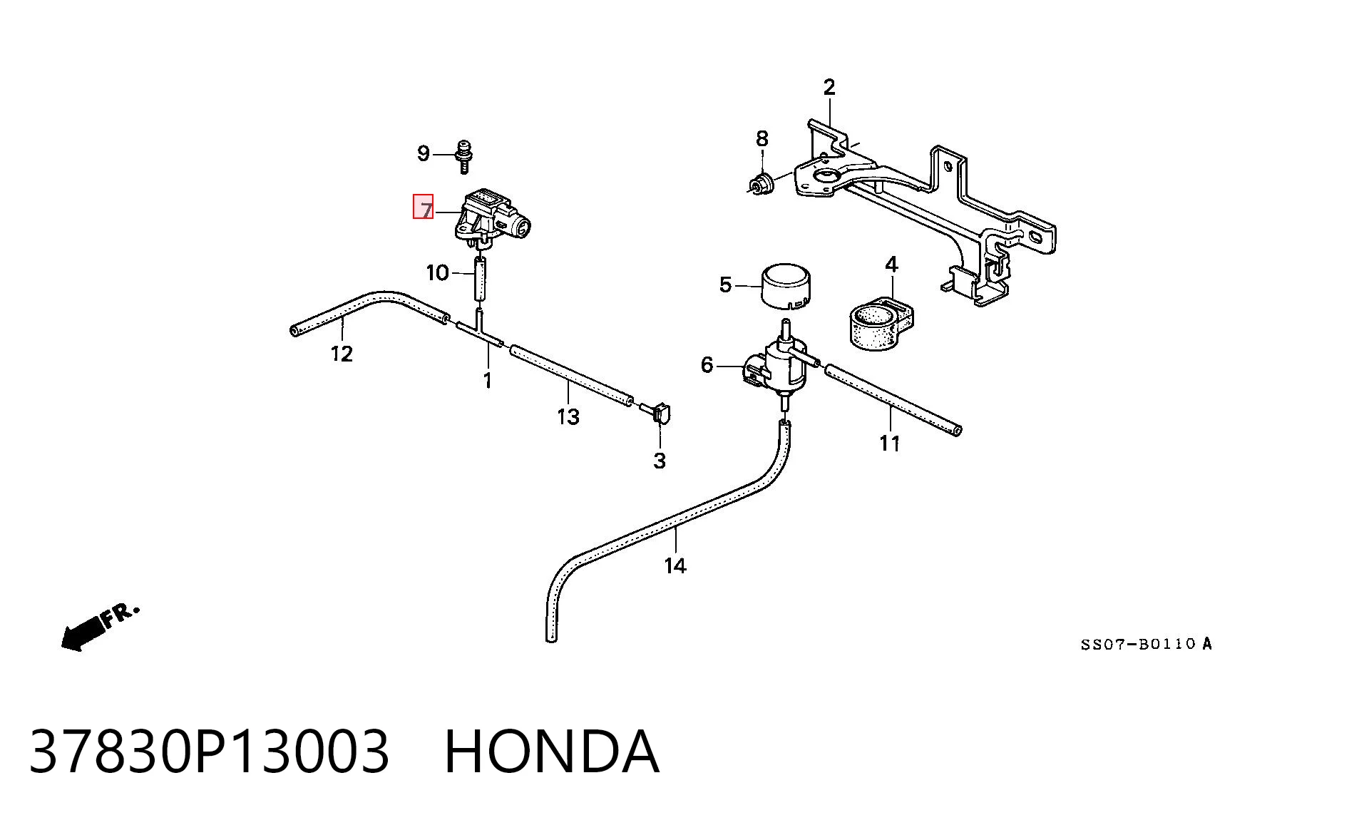  Датчик абсолютного давления Honda Accord 5