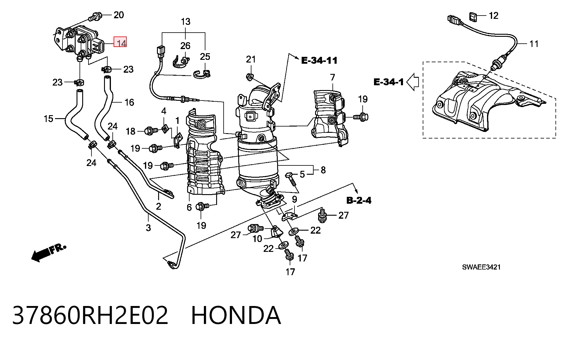 Купить 8981780930 Isuzu Датчик давления выхлопных газов