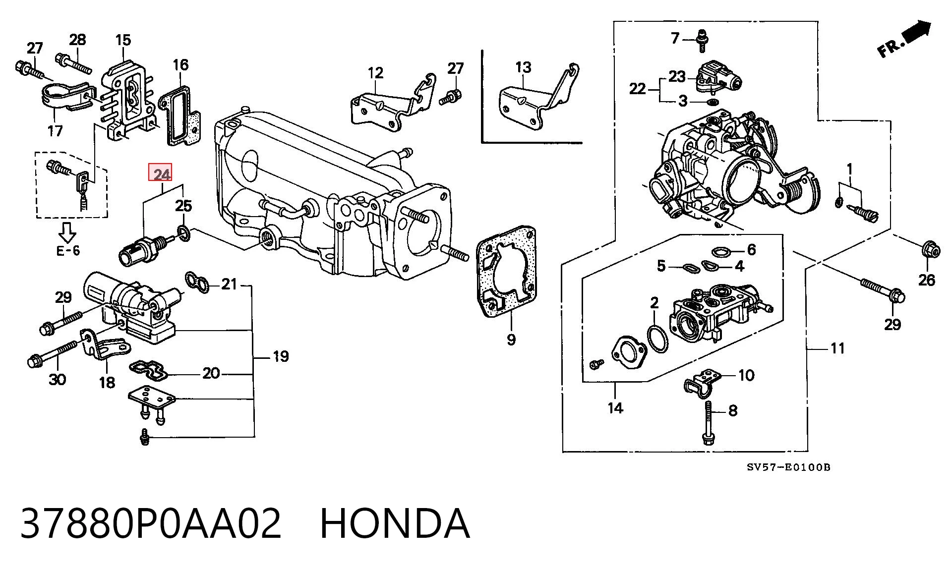37880P0AA02 Honda Датчик температуры окружающей среды