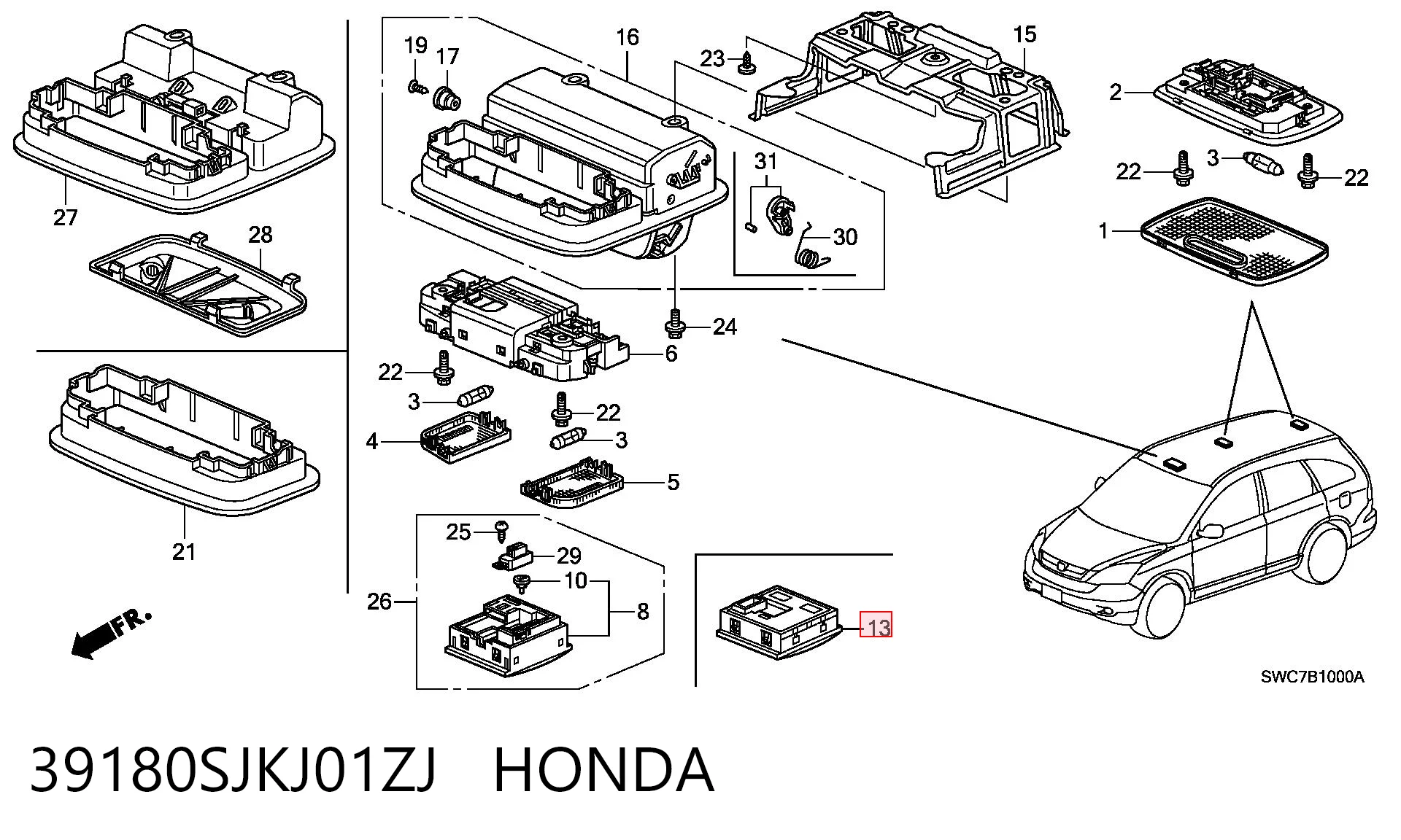 39180SJKJ01ZJ Honda 