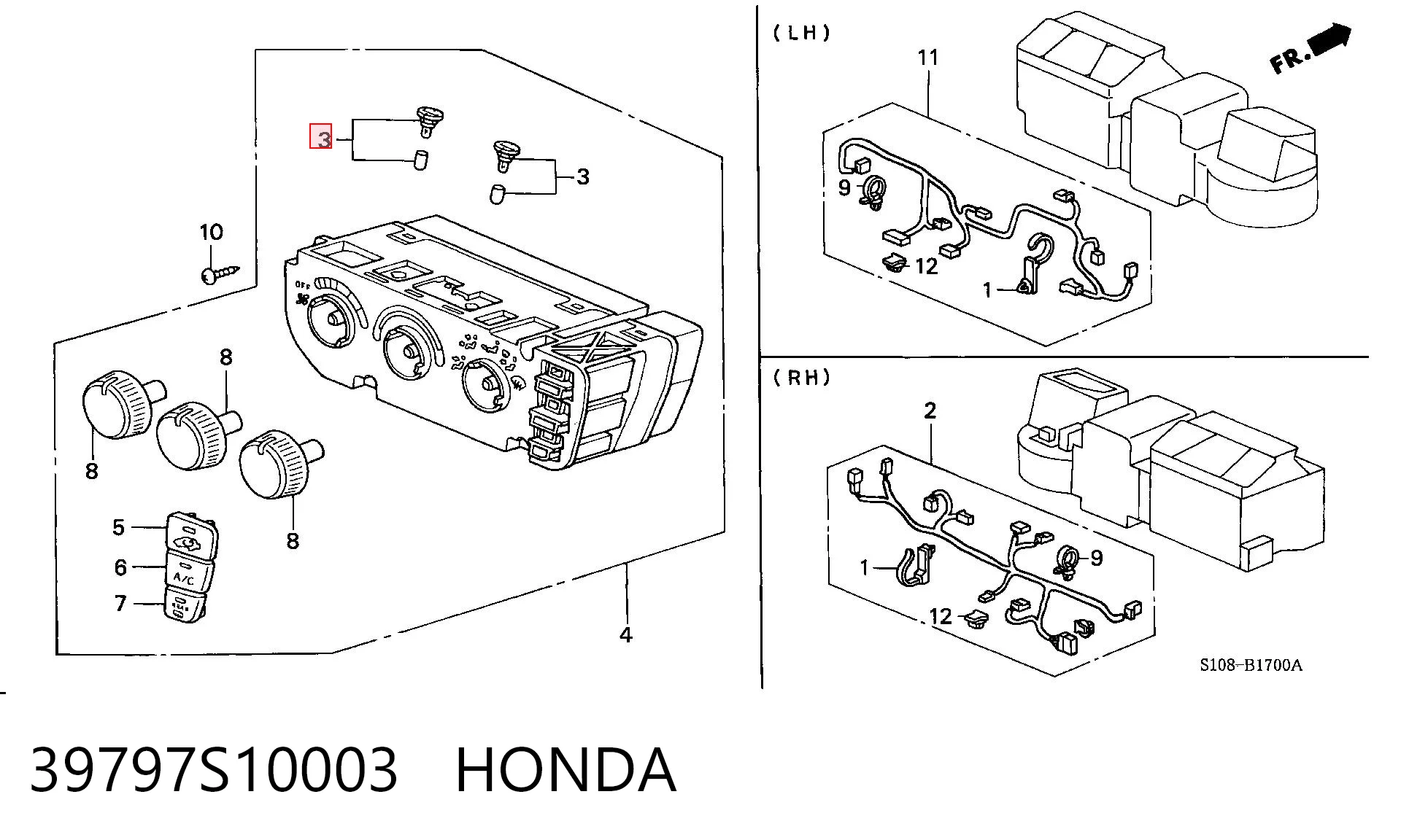 39797S10003 Honda 