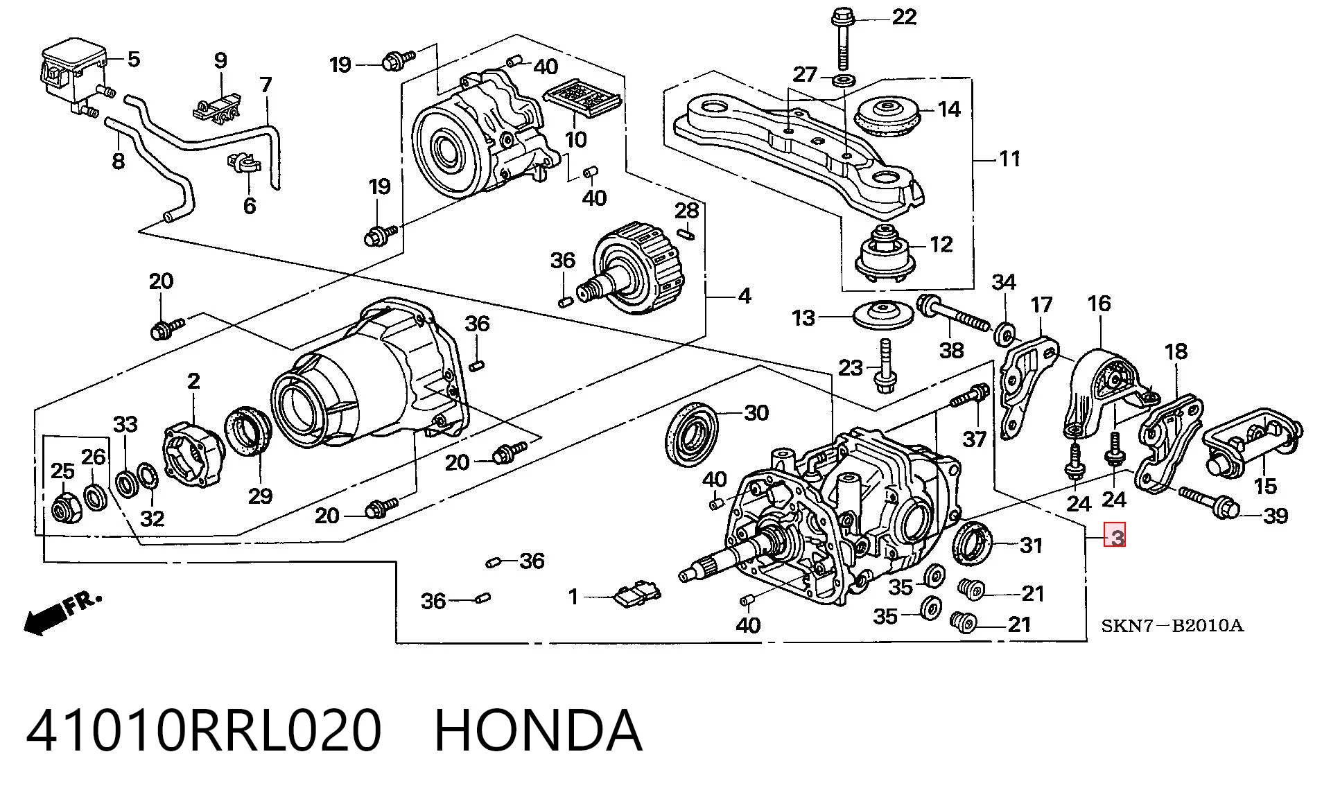 41010RRL020 Honda 