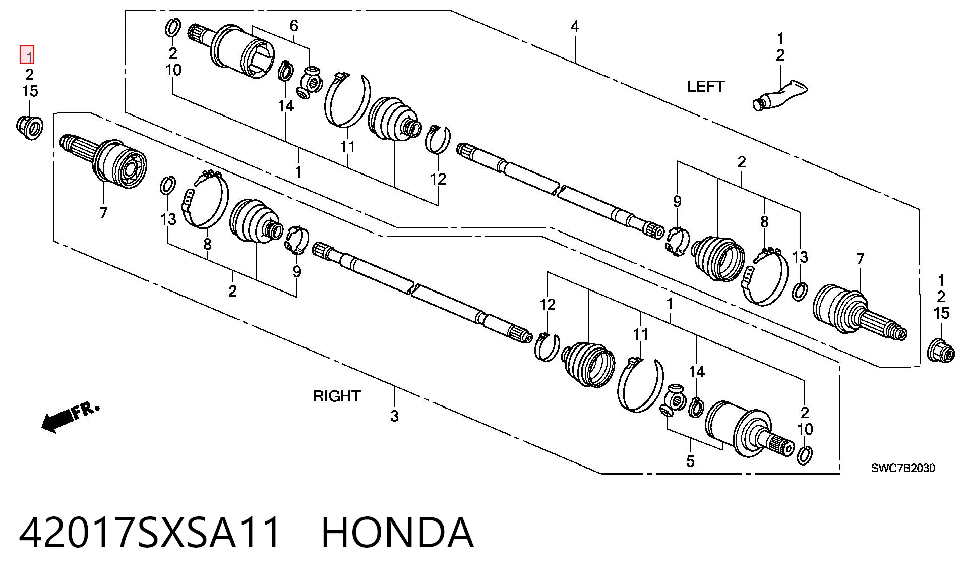 0443887F06000 Daihatsu Пыльник ШРУСа передней полуоси внутренний