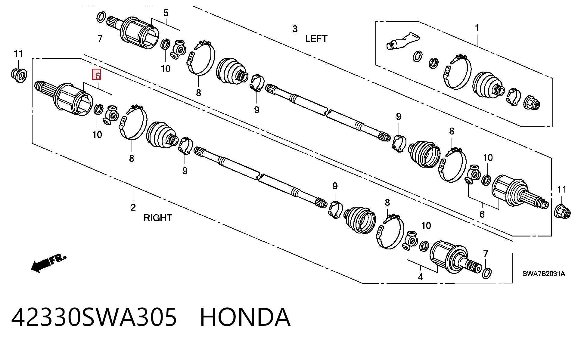 42330SWA305 Honda 