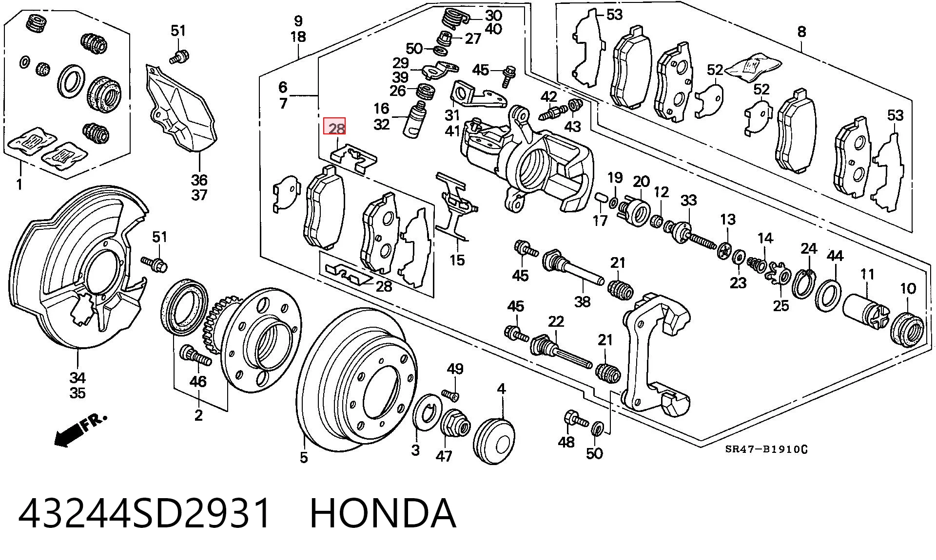 43244SD2931 Honda 