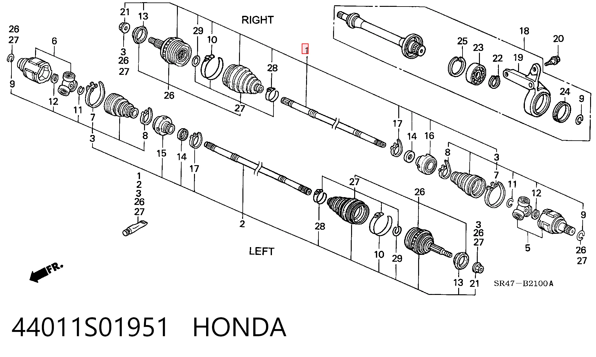 ШРУС наружный NIPPON MOTORS HO11015A