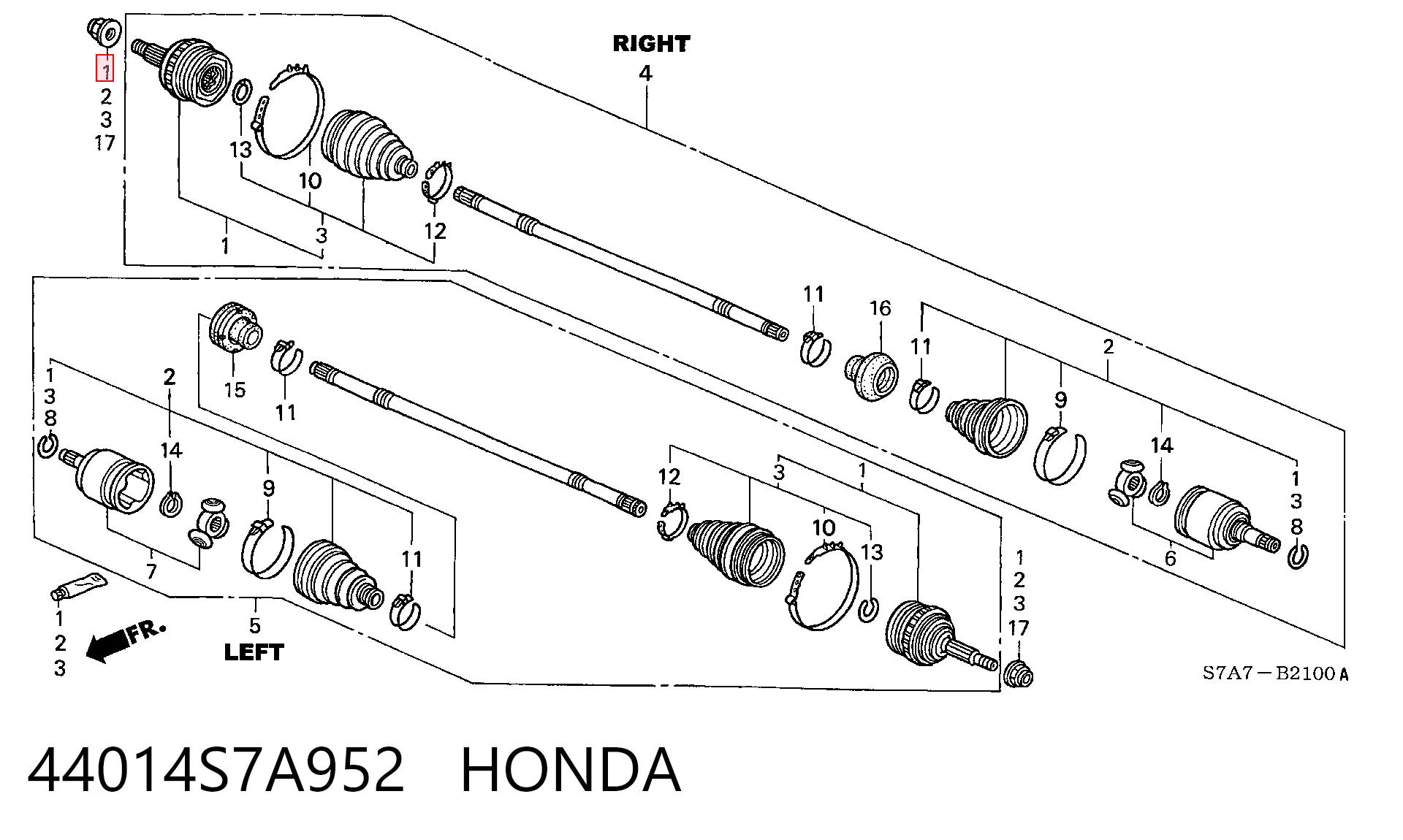 Наружная граната на Honda STREAM  RN