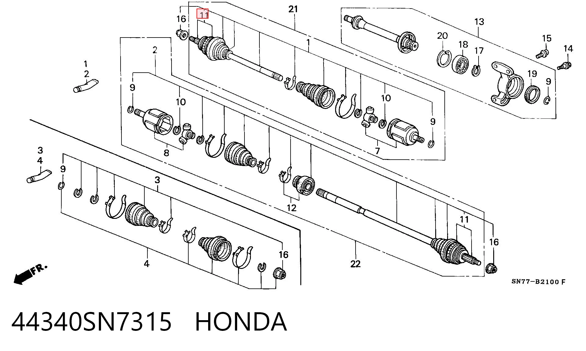 Купить 0020919 GKN-Spidan Внешняя граната