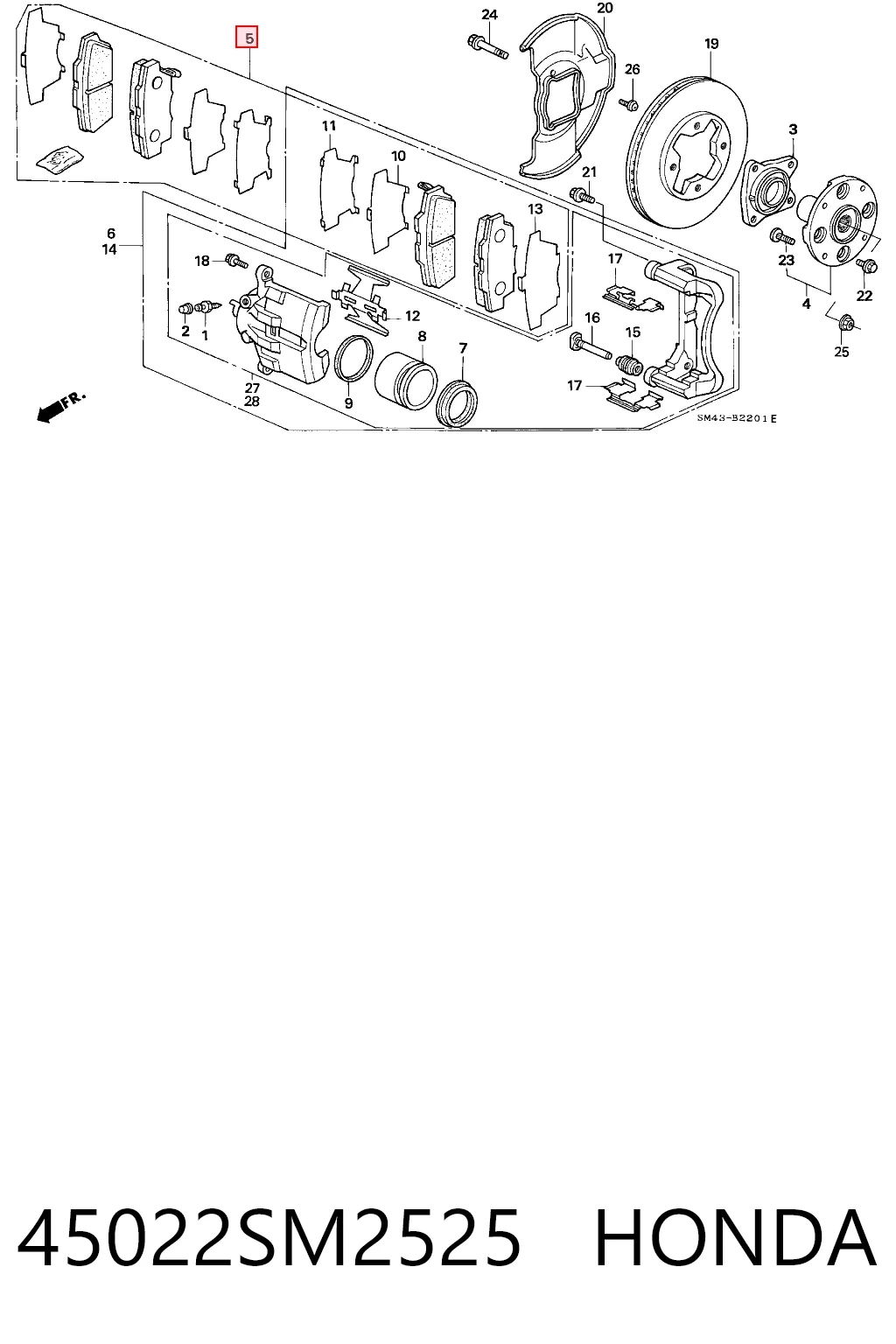 Передние тормозные колодки MP308J Mintye