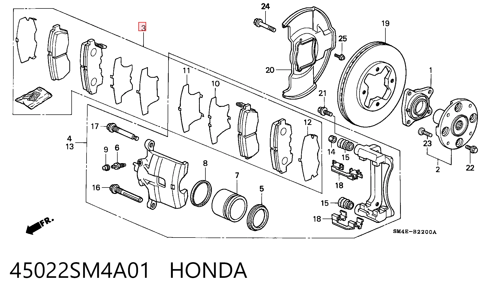Колодки Honda Accord IV седан (CB3, CB7) (1990 - 1993) цена, от 18.23 USD