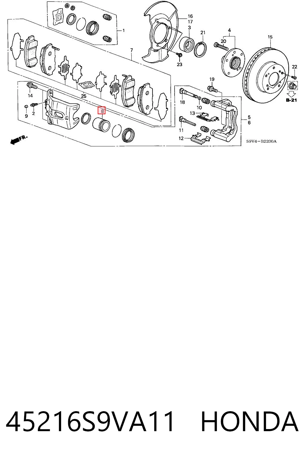 45216S9VA11 Honda 