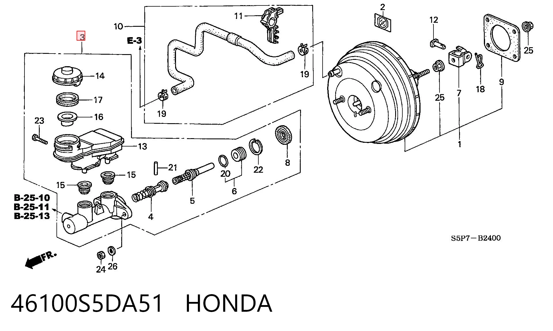 Главный тормозной цилиндр ST3043400 Mazda