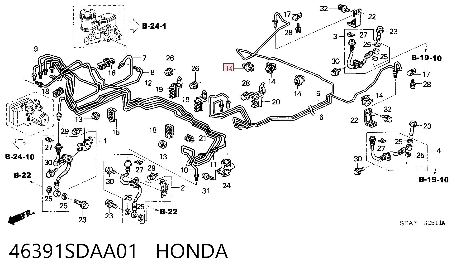 46391SDAA01 Honda