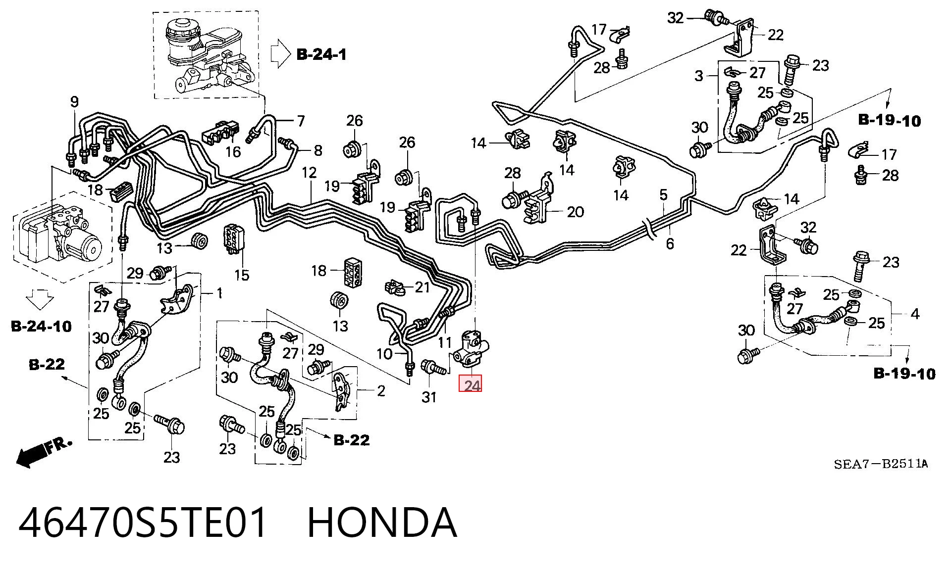 46470S5TE01 Honda 