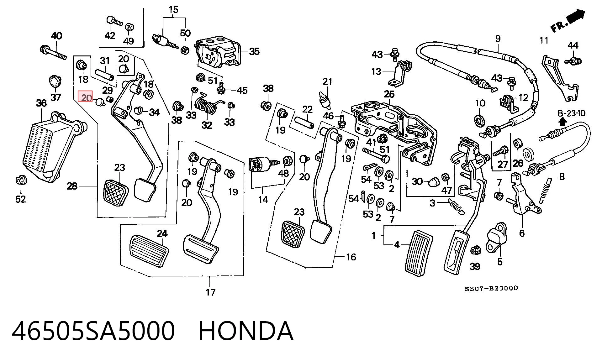 46505SA5000 Honda 