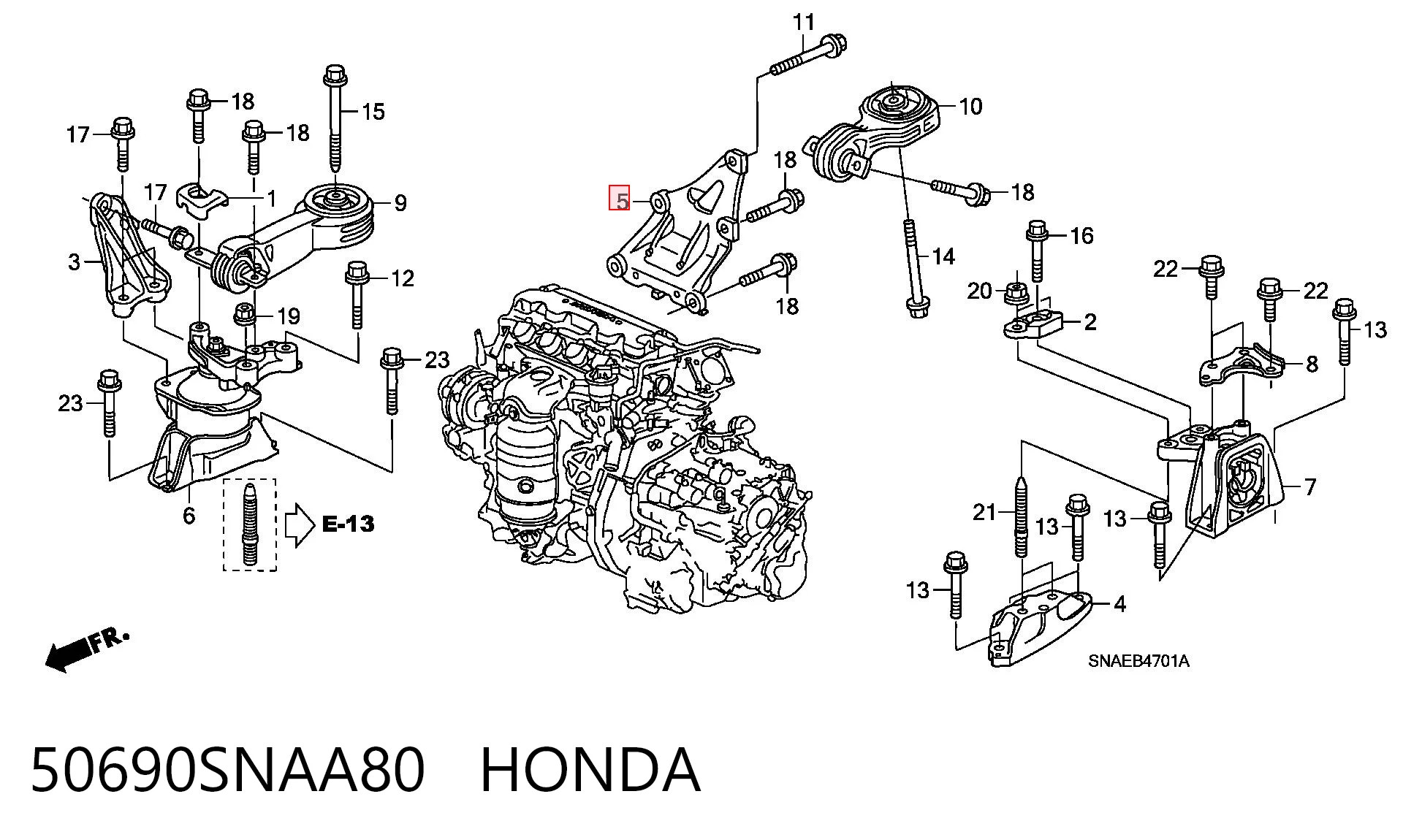 50690SNAA80 Honda 