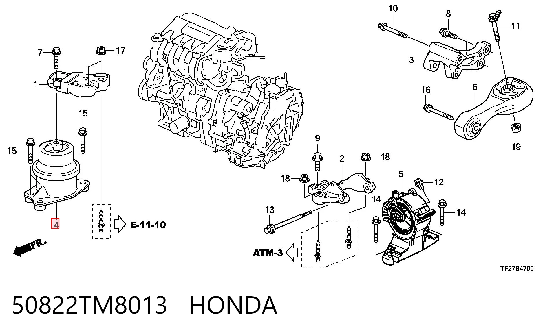 50822TM8013 Honda 