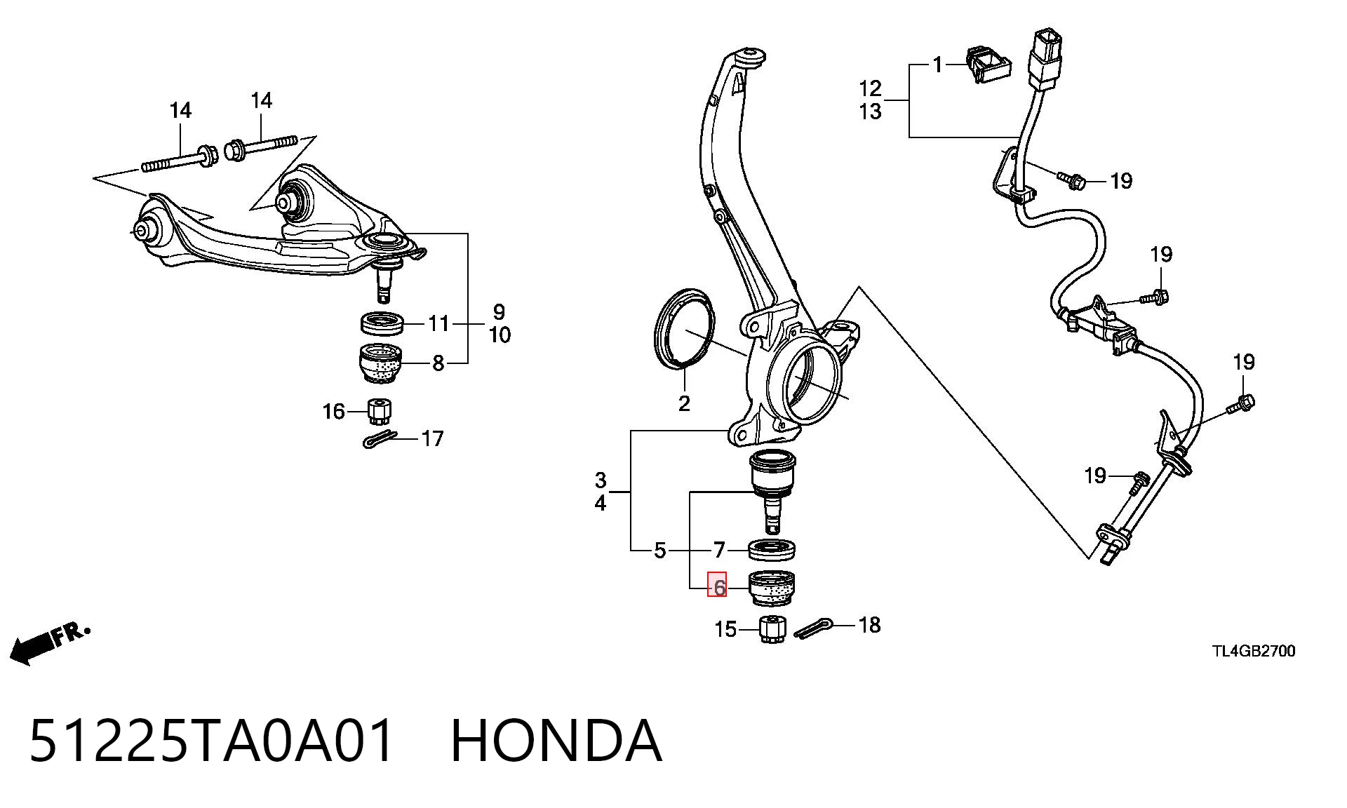 51225TA0A01 Honda 