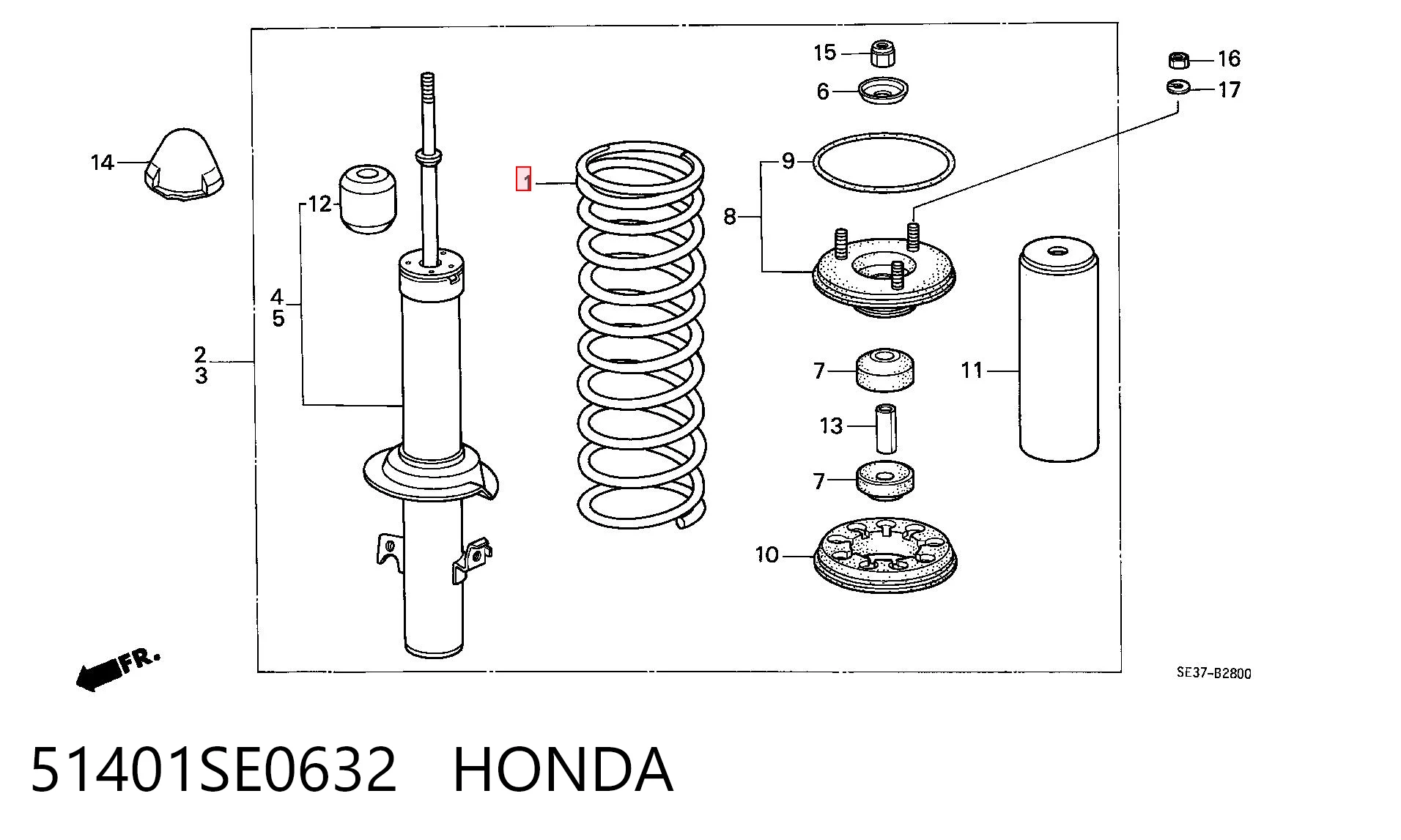 Пружина амортизатора передняя NIPPON MOTORS CS51060 цена, от 37.10 USD