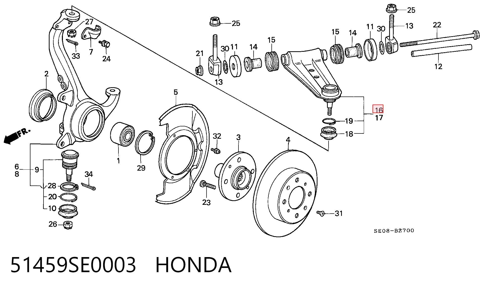 Купить NMSR531 NIPPON MOTORS Верхний рычаг