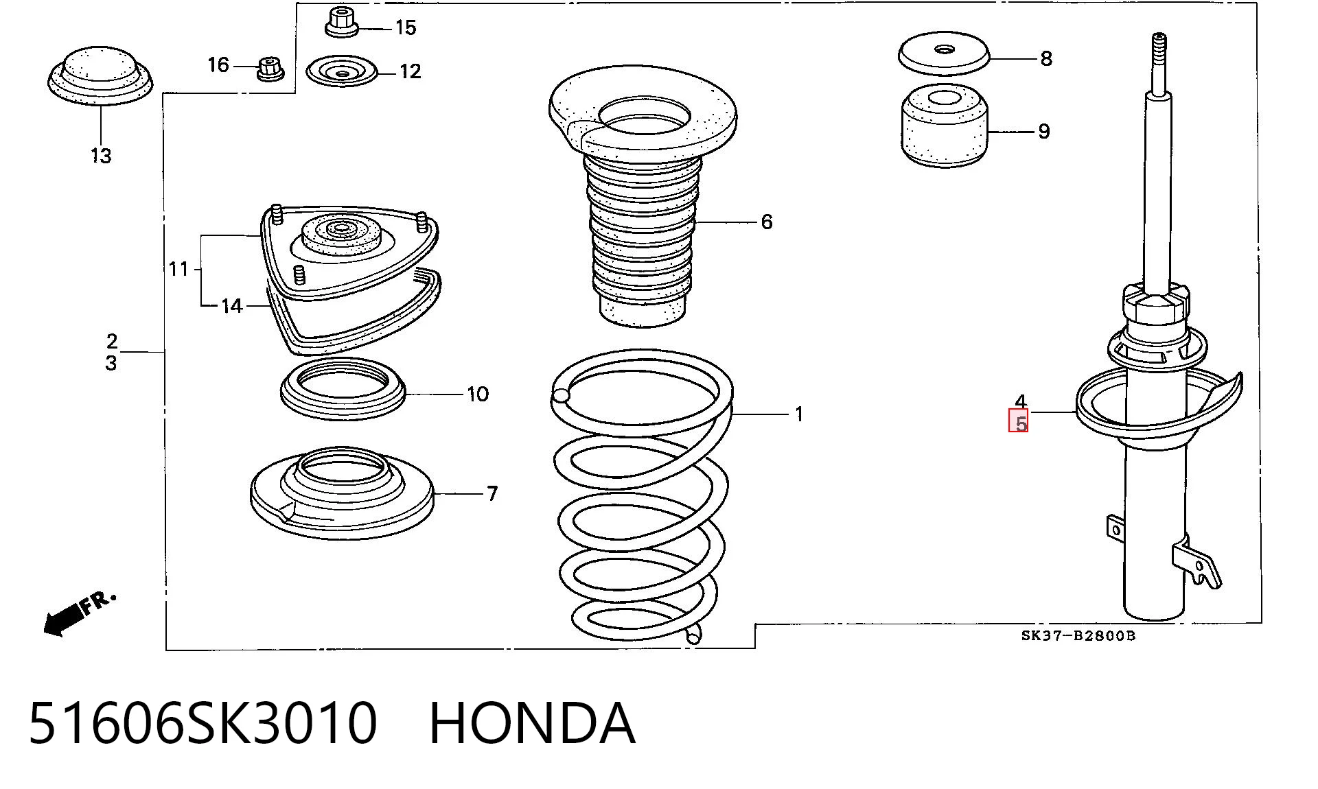 7781260 Fiat/Alfa/Lancia Амортизатор передний левый