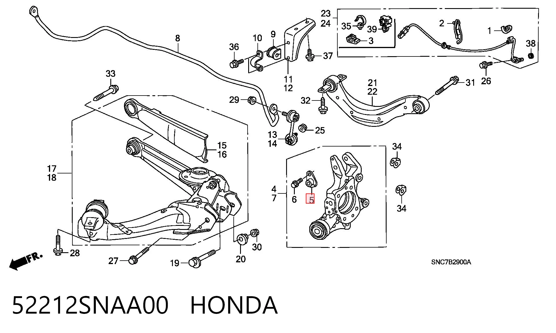 52212SNAA00 Honda 