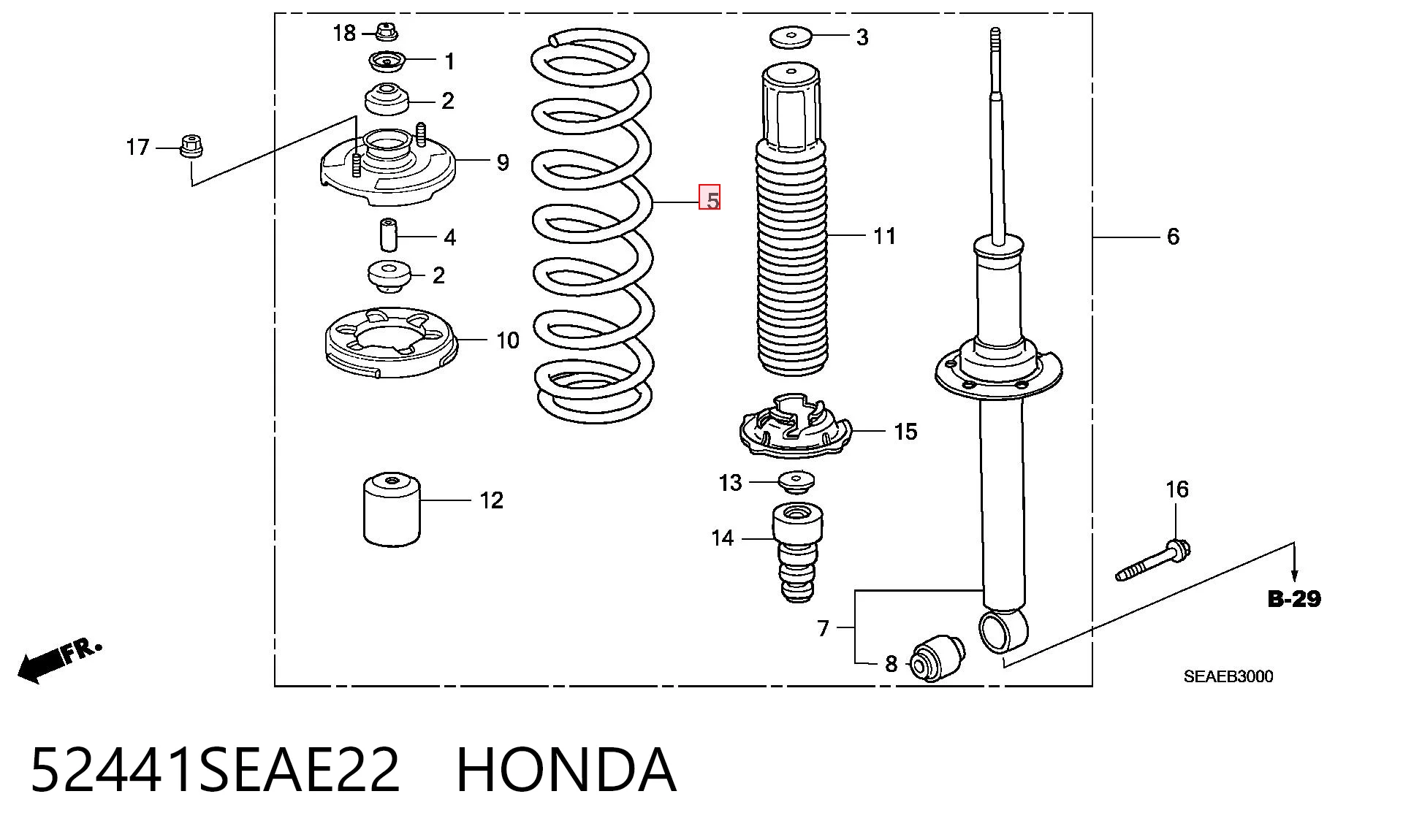 Задняя пружина 996771 Sachs