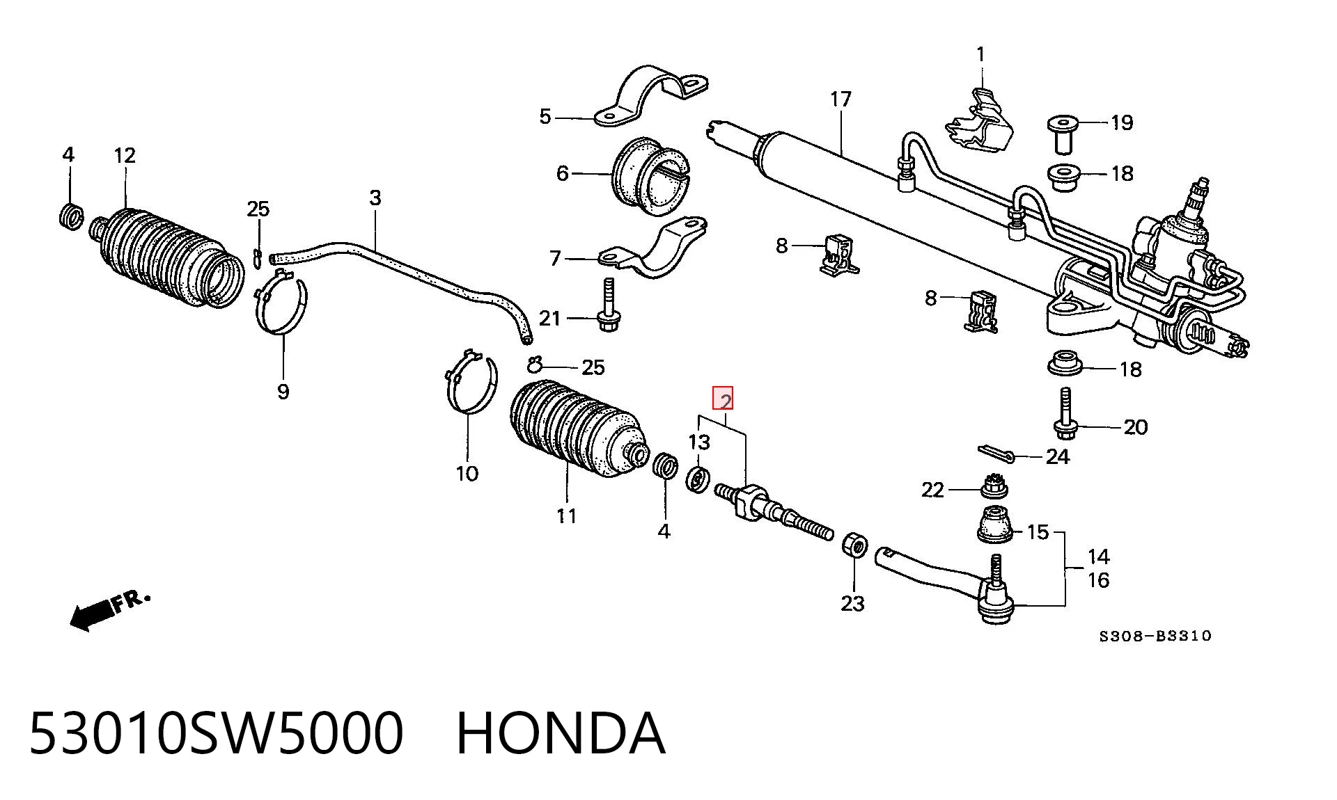 H263 Polcar Тяги рулевые