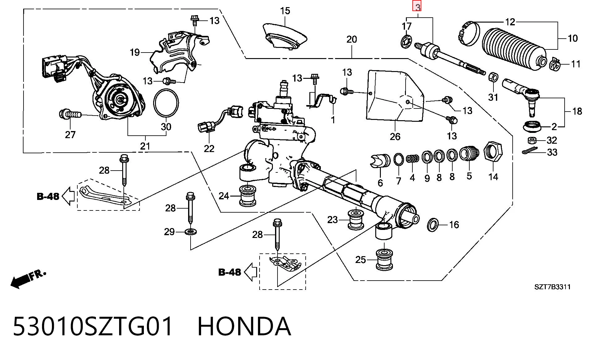 Купить H1073 Polcar Рулевая тяга